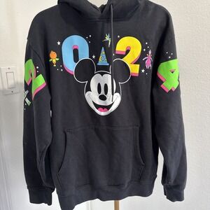 Disney World 2024 Mickey‎ Mouse Hoodie Character Icons Figment Parks Neon Small